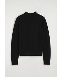 COS - Merino Wool Funnel-Neck Sweater - Lyst