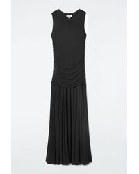 COS - Ruched Maxi Dress - Lyst