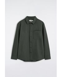 COS Twill Zip-up Shirt in Black for Men | Lyst
