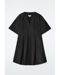 COS - Pleated A-Line Mini Dress - Lyst