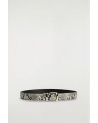 COS - Reversible Leather Belt - Lyst