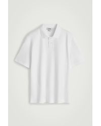COS - Interlock Cotton Polo Shirt - Lyst
