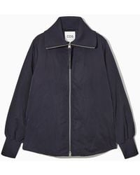 COS - Daunenjacke Mit Geripptem Kragen - Lyst