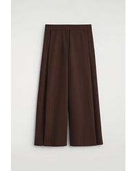 COS - Relaxed Wool-Blend Wide-Leg Pants - Lyst