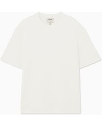 COS - Short-sleeve Cotton-blend T-shirt - Lyst