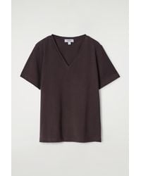 COS - V-Neck Cotton T-Shirt - Lyst