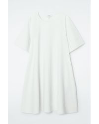 COS - Flared Mini T-shirt Dress - Lyst