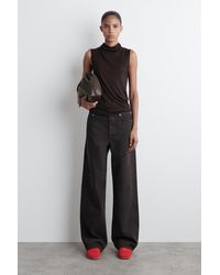 COS - Schlichte Sneakers Aus Leder - Lyst