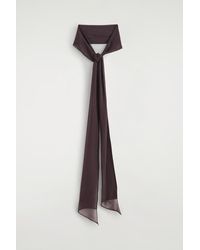 COS - Sheer Silk Scarf - Lyst