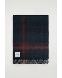 COS - Fringed Wool-Cashmere Scarf - Lyst
