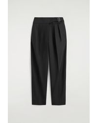 COS - Cummerbund-Waist Barrel-Leg Pants - Lyst