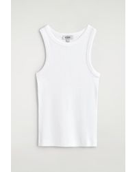 COS - Ribbed Cotton Tank Top - Lyst