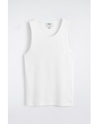 COS - Slim Ribbed Cotton Tank Top - Lyst