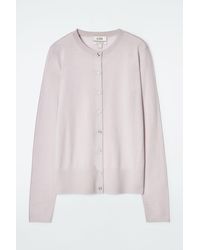 COS - Fine Pure Cashmere Cardigan - Lyst