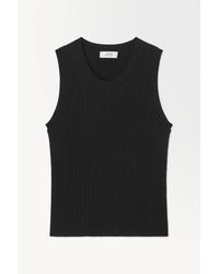 COS - The Ribbed-knit Tank Top - Lyst
