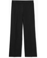 COS - Elegante Leinenhose Mit Geradem Bein - Lyst