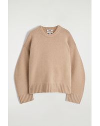 COS - Chunky Pure Cashmere Crew-Neck Sweater - Lyst
