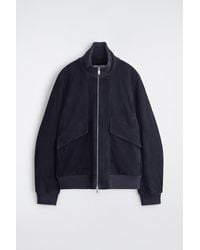 COS - Suede Flight Jacket - Lyst
