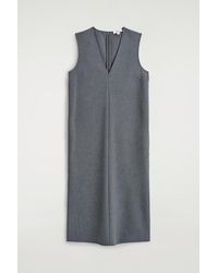 toteme draped knit dress Toteme - Cable Knit Dress Charcoal - S main image 1