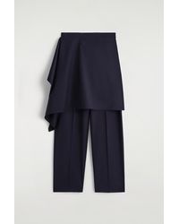 COS - Wool Skirt Trousers - Lyst