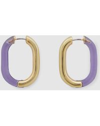 COS Resin Hoop Earrings - Metallic