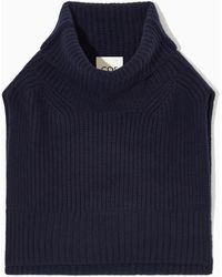 COS - Chunky Pure Cashmere Open-side Vest - Lyst