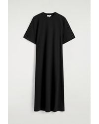 COS - Belt-Detail Midi T-Shirt Dress - Lyst
