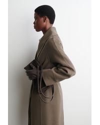 COS - Lederhandschuhe Mit Kaschmirfutter - Lyst