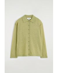 COS - Knitted Mohair-Blend Shirt - Lyst