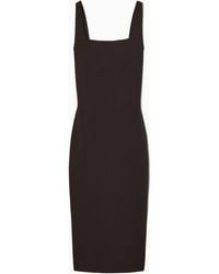 COS - Backless Square-neck Knitted Dress - Lyst