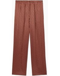 COS - Printed Pure Silk Pyjama Trousers - Lyst