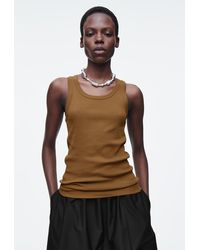 COS - Geripptes Tanktop - Lyst