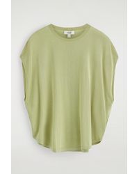 COS - Knitted Circle-Cut T-Shirt - Lyst
