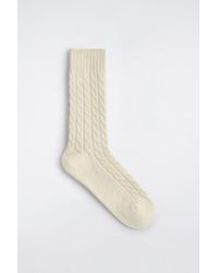 COS - Cable-Knit Wool Socks - Lyst