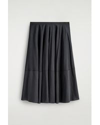 COS - Fluid Circle-Cut Midi Skirt - Lyst