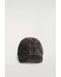 COS - Suede Baseball Cap - Lyst