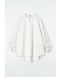 COS - Balloon-Sleeve Blouse - Lyst