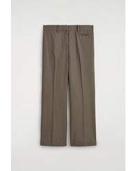 COS - Tailored Wool-Twill Bootcut Pants - Lyst
