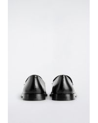 COS - Polished-Leather Loafers - Lyst