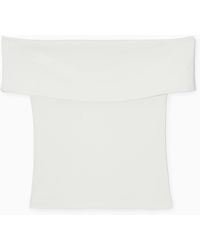COS - Off-the-shoulder Jersey Top - Lyst