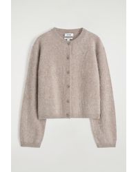 COS - Cardigan Aus Gebürstetem Kaschmir - Lyst