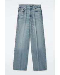 COS Coast Wide-leg Jeans in Gray | Lyst