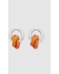 COS Detachable-knot Hoop Earrings - Metallic