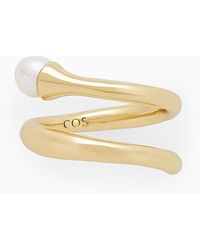 COS - Freshwater Pearl Coil Ring - Lyst