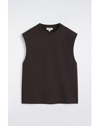 COS - Relaxed Cotton-Crepe Tank Top - Lyst