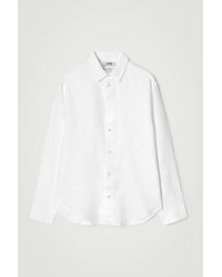 COS - Wide Oversized Cotton Oxford Shirt - Lyst