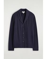 COS - Shawl-Collar Jersey Cardigan - Lyst