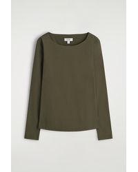 COS - Cotton Long-Sleeved Top - Lyst