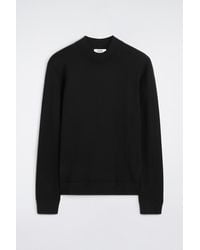 COS - Slim Merino Wool Mock-Neck Sweater - Lyst