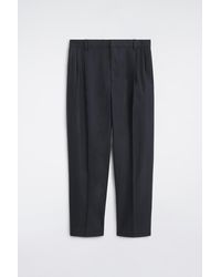 COS - Pleated Wool Relaxed-Fit Straight-Leg Trousers - Lyst